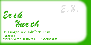 erik wurth business card